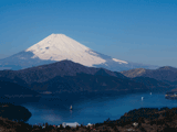 大観山（冬）の富士山写真素材（フリー素材）